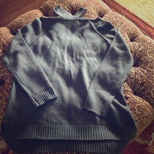 Cold shoulder sweater